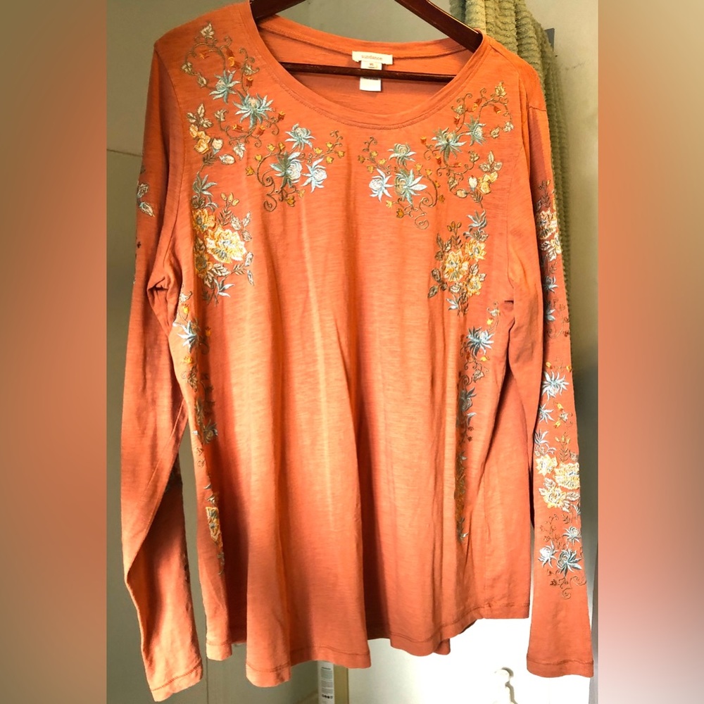 Sundance Embroidered Cotton Long Sleeve